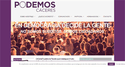Desktop Screenshot of podemoscaceres.info